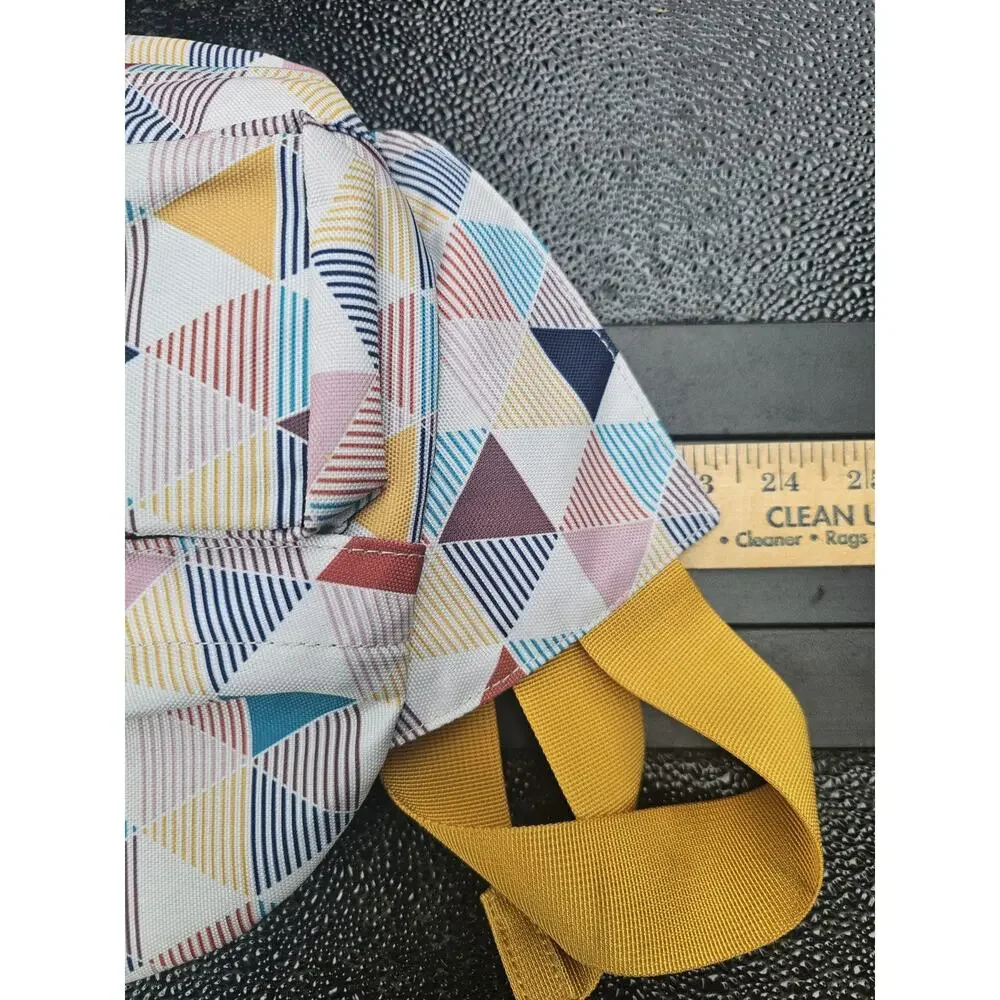 KAVU Rope Sling Crossbody Bag Colorblock Medium Adjustable Strap Outer Pockets